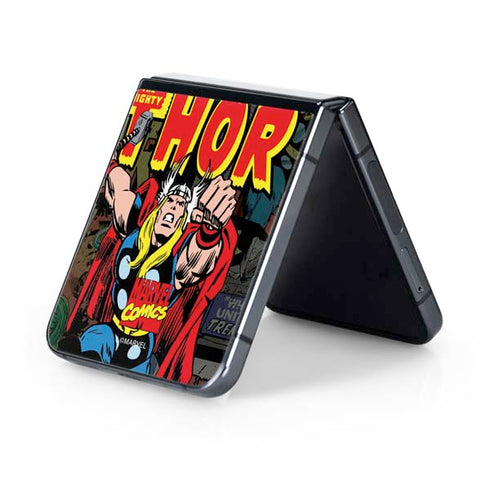 Marvel Classic Comics The Mighty Thor Vintage Galaxy Z Flip5 5G Skin